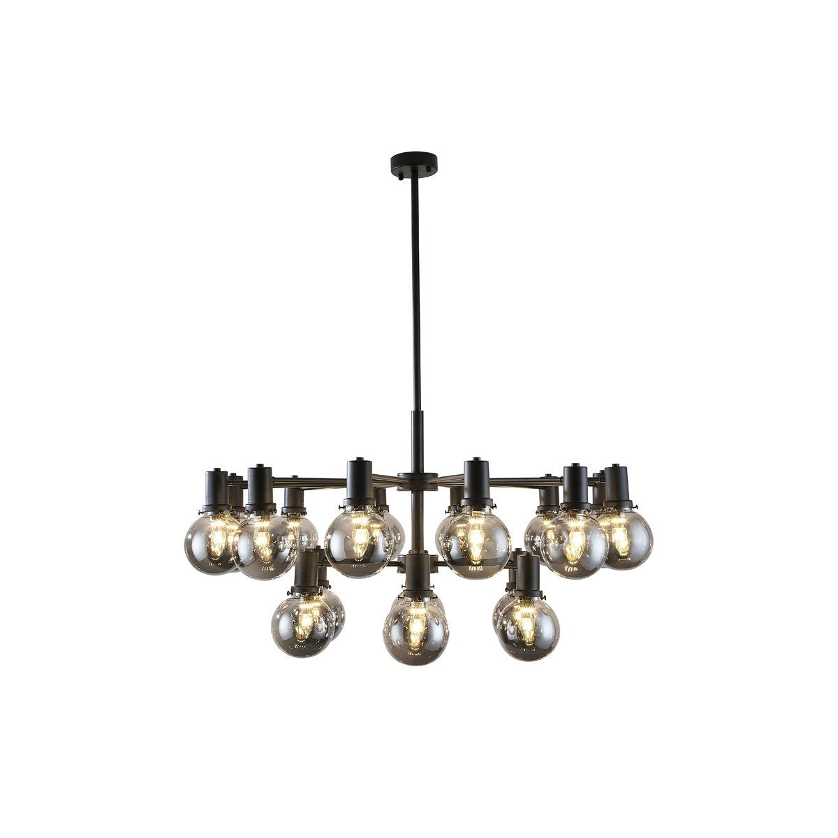 Escoda 18 Light Pendant in Black