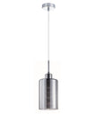 ESPEJO1: Interior Iron & Chrome Oblong Glass with Line Effect Pendant Lights