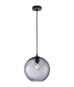 ESPIRAL: Interior Wine Glass Shade Wavy Finish Round Pendant Lights
