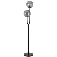 Thumbnail for Eterna Floor Lamp in Black with Smoked Glass