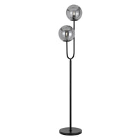 Thumbnail for Eterna Floor Lamp in Black with Smoked Glass