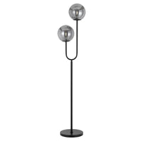 Thumbnail for Eterna Floor Lamp in Black with Smoked Glass