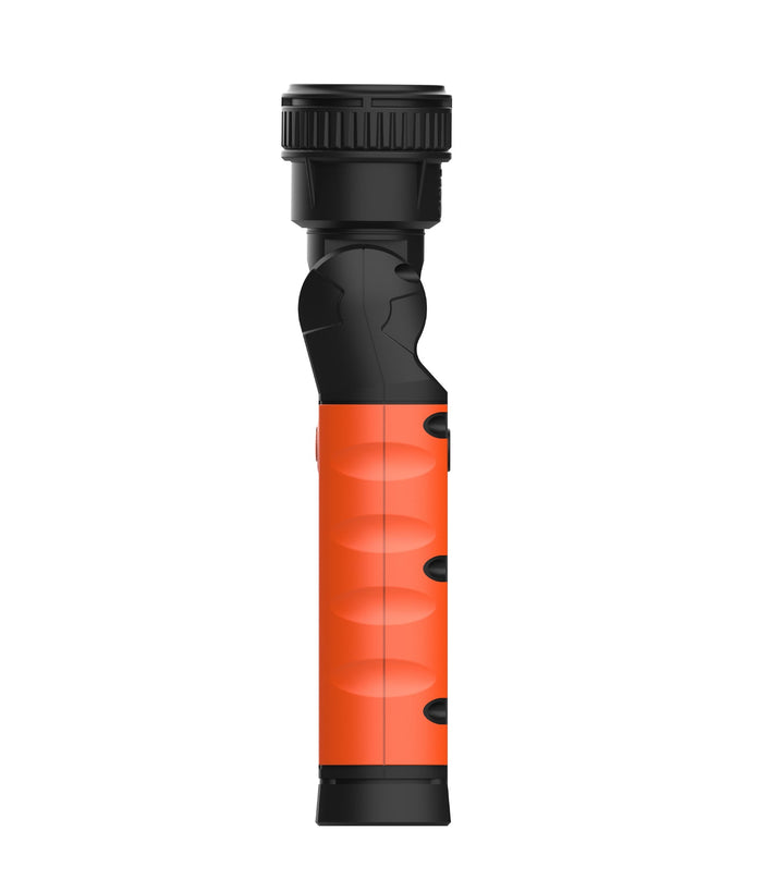 Adjustable Zoom Torch: LED 180° Rechargeable 900LM Flood Spot Beam Torch IP54 IK08