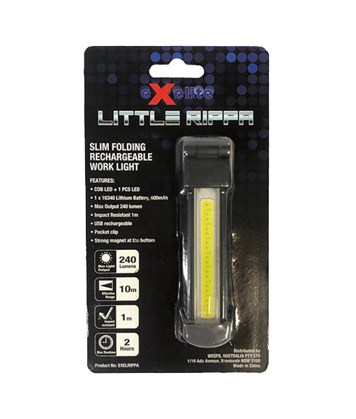 LITTLE RIPPA: Slim Folding Rechargeable Worklight
