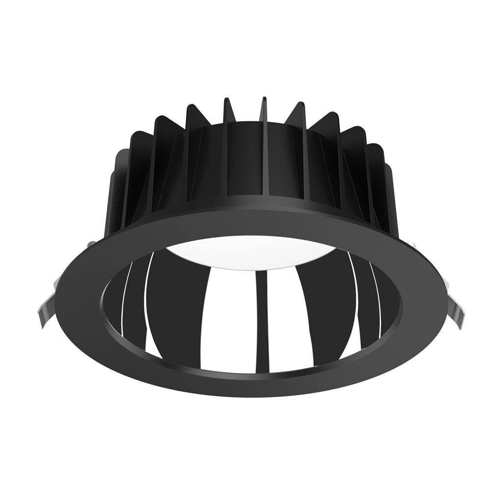 expo 35 35w low glare recessed led tricolour ip44 expo 35 rec blk