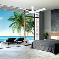 Thumbnail for Eglo Bondi 48inch White Ceiling Fan - 203619