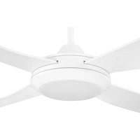 Thumbnail for Eglo Bondi 52inch White Ceiling Fan with LED Light - 203626