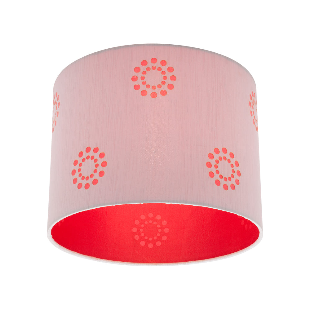 Fabian 1 Light Batten Fix Silver/Red