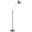 Farbon Yellow, White, Red, Green, Blue or Black with Brass Matt Floor Lamp