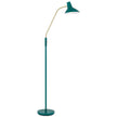 Farbon Yellow, White, Red, Green, Blue or Black with Brass Matt Floor Lamp