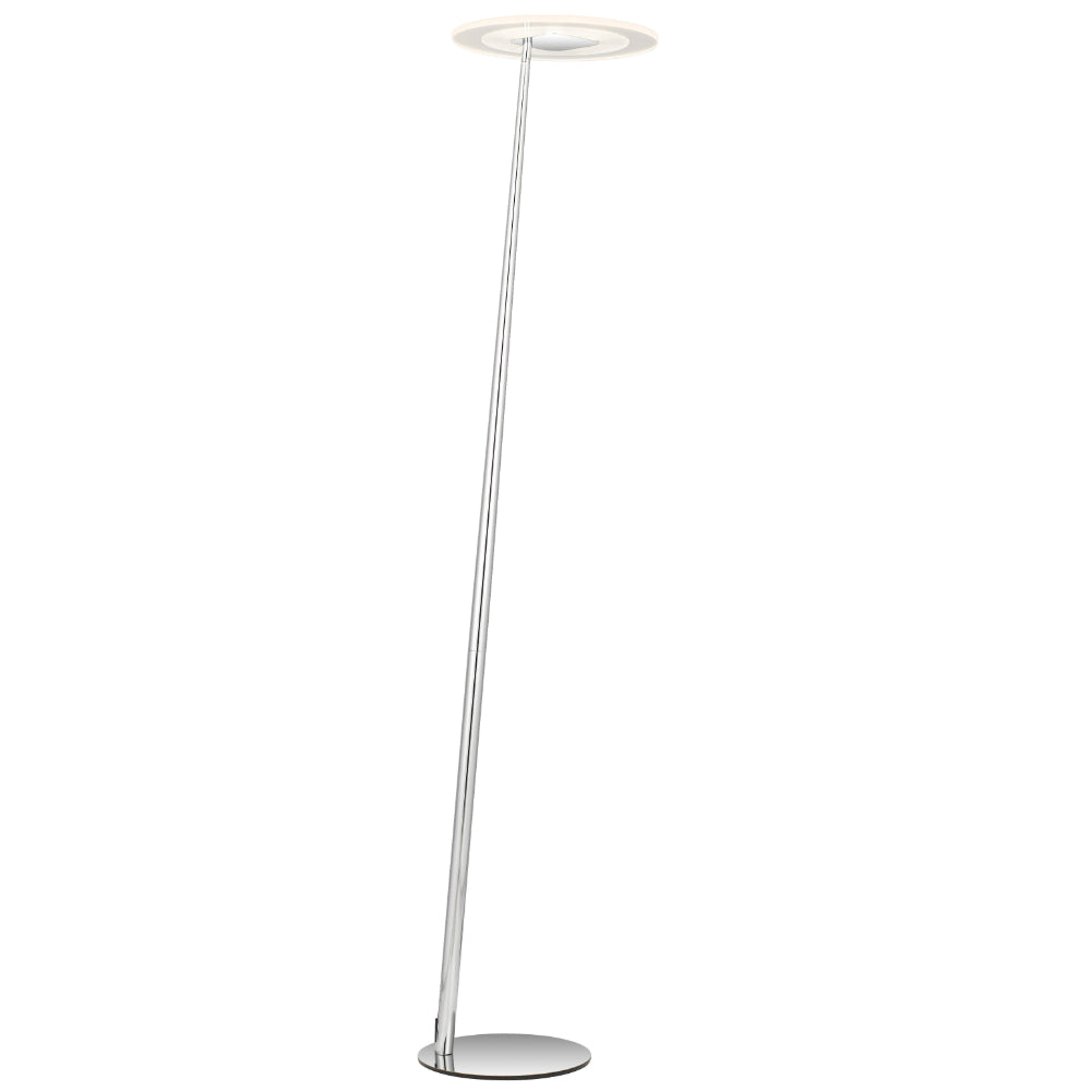 Faro White, Chrome, Black or Gold 12W CCT Dimmable LED Floor Lamp