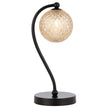 Felton Matt Black & Antique Gold Table Lamp - Choice of 6 Glasses