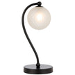 Felton Matt Black & Antique Gold Table Lamp - Choice of 6 Glasses
