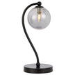 Felton Matt Black & Antique Gold Table Lamp - Choice of 6 Glasses
