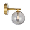 Felton Antique Gold 1 Light Wall Light - Choice of 6 Glasses