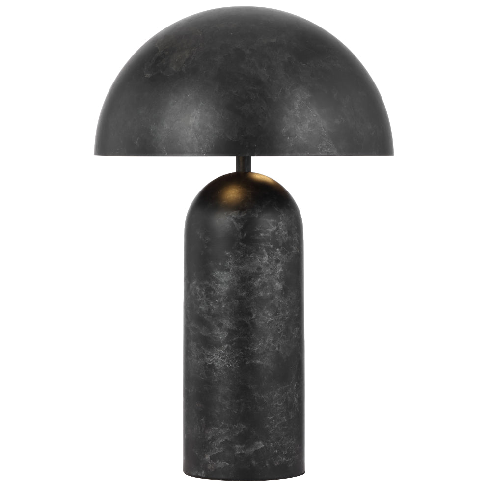 Ferum 46 Rust or Black Metal Dome Table Lamp