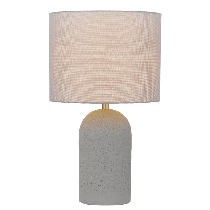Fevik Medium White Terrazzo/Ivory or Grey Concrete/Grey 50cm Table Lamp