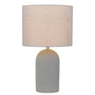 Fevik Medium White Terrazzo/Ivory or Grey Concrete/Grey 50cm Table Lamp