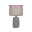 Fevik Small White Terrazzo/Ivory or Grey Concrete/Grey 40cm Table Lamp