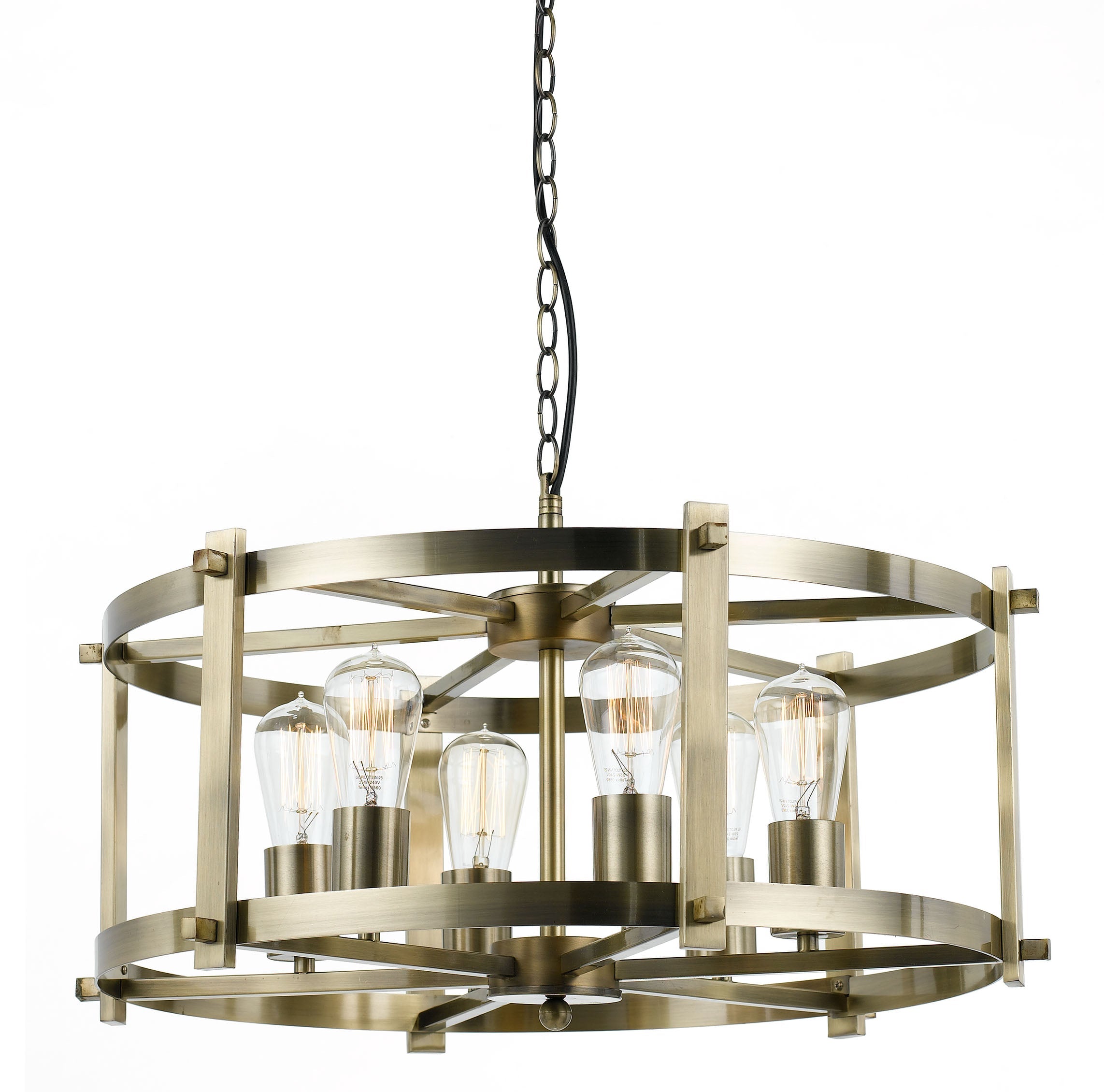 Finley 60 Nickel or Antique Brass 6 Light Pendant