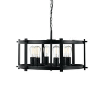 Thumbnail for Finley 600mm 6 Light Pendant in Matt Black