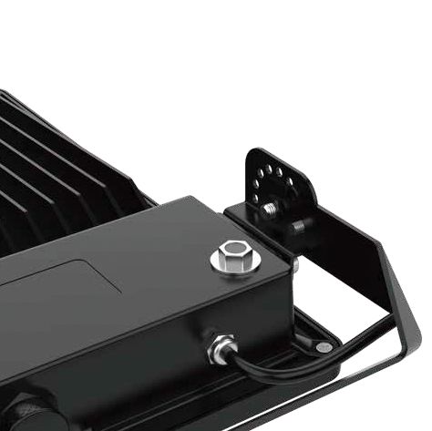 Flare 180/240/300W 5K LED Day Sensor Black Flood F&P