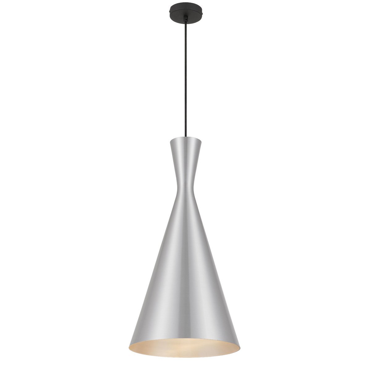 Flero 305mm 1 Light Pendant in Brushed Aluminium