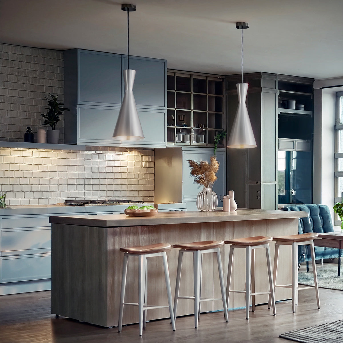 Flero 20  Gold, White, Bronze, Black or Aluminium Pendant