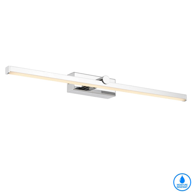 Foley 60 Chrome, Black or Antique Gold 12W 3CCT IP44 Vanity Wall Light