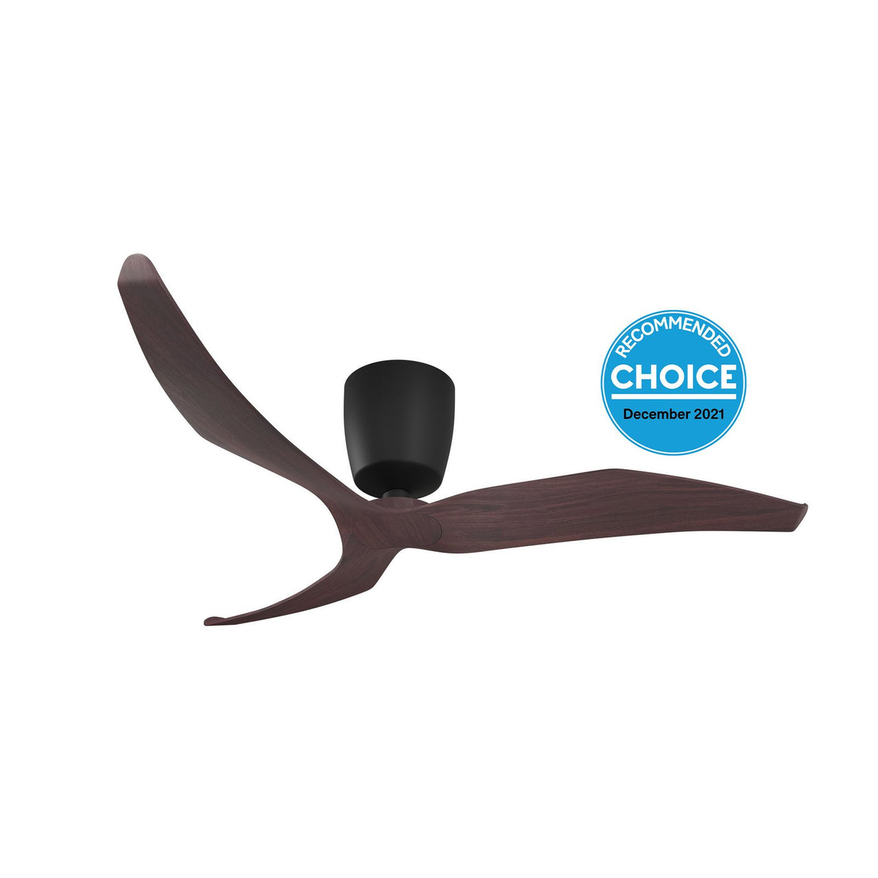 Aeratron FR3 50" 3 Blade DC Ceiling Fan with Remote in Walnut