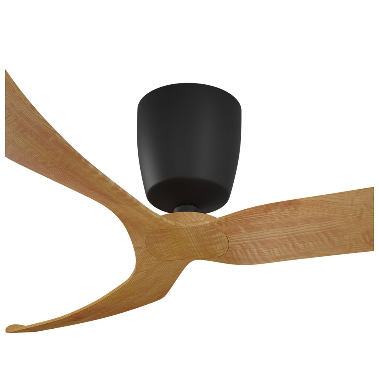 Aeratron FR3 50" 3 Blade DC Ceiling Fan with Remote in Black with Woodgrain