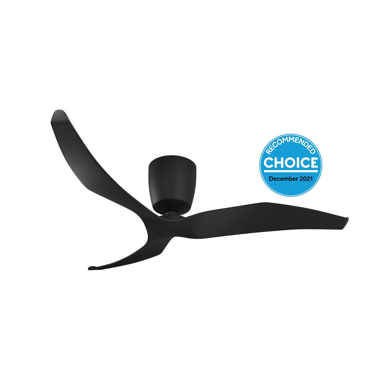 Aeratron FR3 50" 3 Blade DC Ceiling Fan with Remote in Black