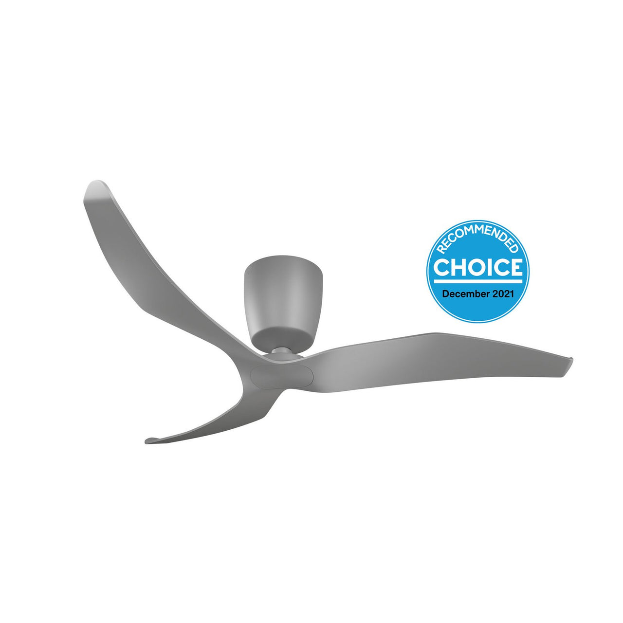 Aeratron FR3 50" 3 Blade DC Ceiling Fan with Remote in Silver