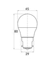 Fancy Round LED Globes Frosted Diffuser (3W)