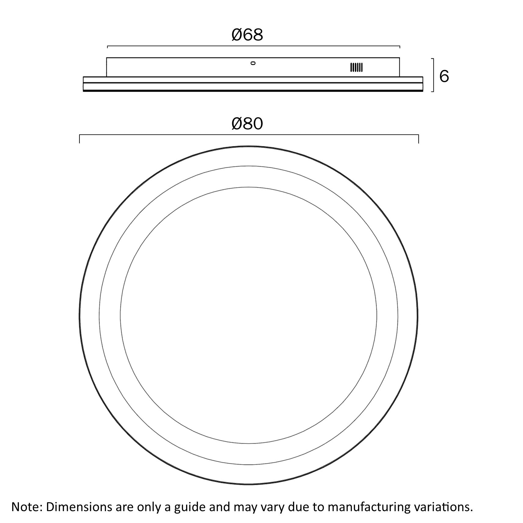 Fulcrum Pearl Grey 75W 3000K 80cm Oyster Light