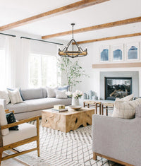 Thumbnail for FUNALE: Interior Candelabra Natural Wood / Oak Wood 8-Light Pendant Lights