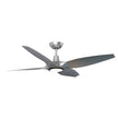Fantum 52 inch DC Ceiling Fan with Light Silver