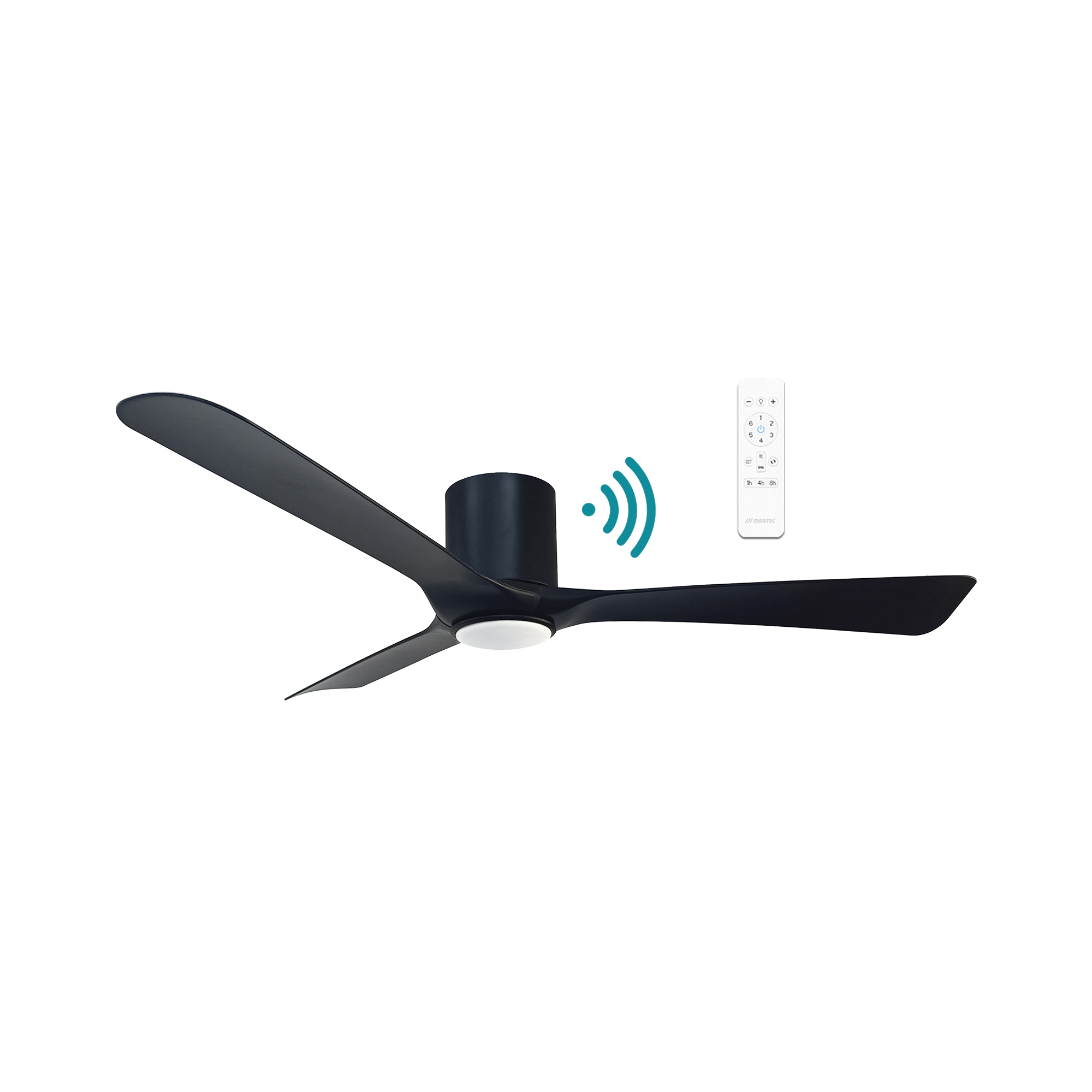 Fresno DC Close to Ceiling 3 ABS Blade 1320mm Hugger WIFI & Remote Control Ceiling Fan