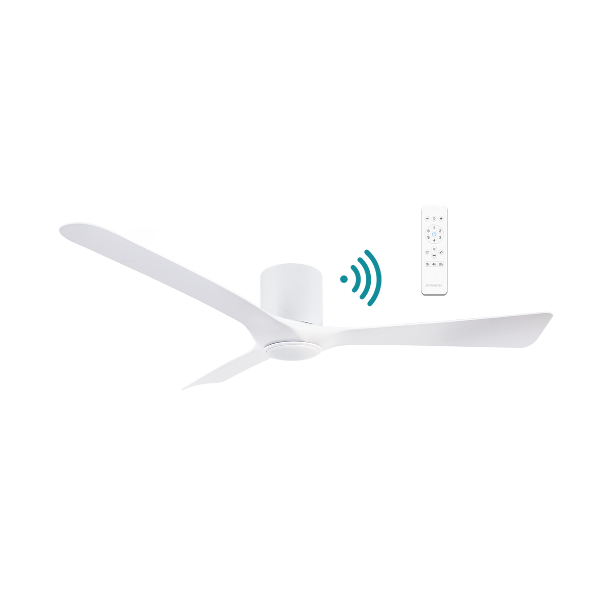 Fresno DC Close to Ceiling 3 ABS Blade 1320mm Hugger WIFI & Remote Control Ceiling Fan