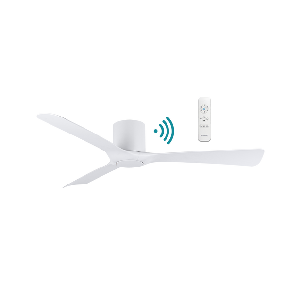 Fresno DC Close to Ceiling 3 ABS Blade 1320mm Hugger WIFI & Remote Control Ceiling Fan