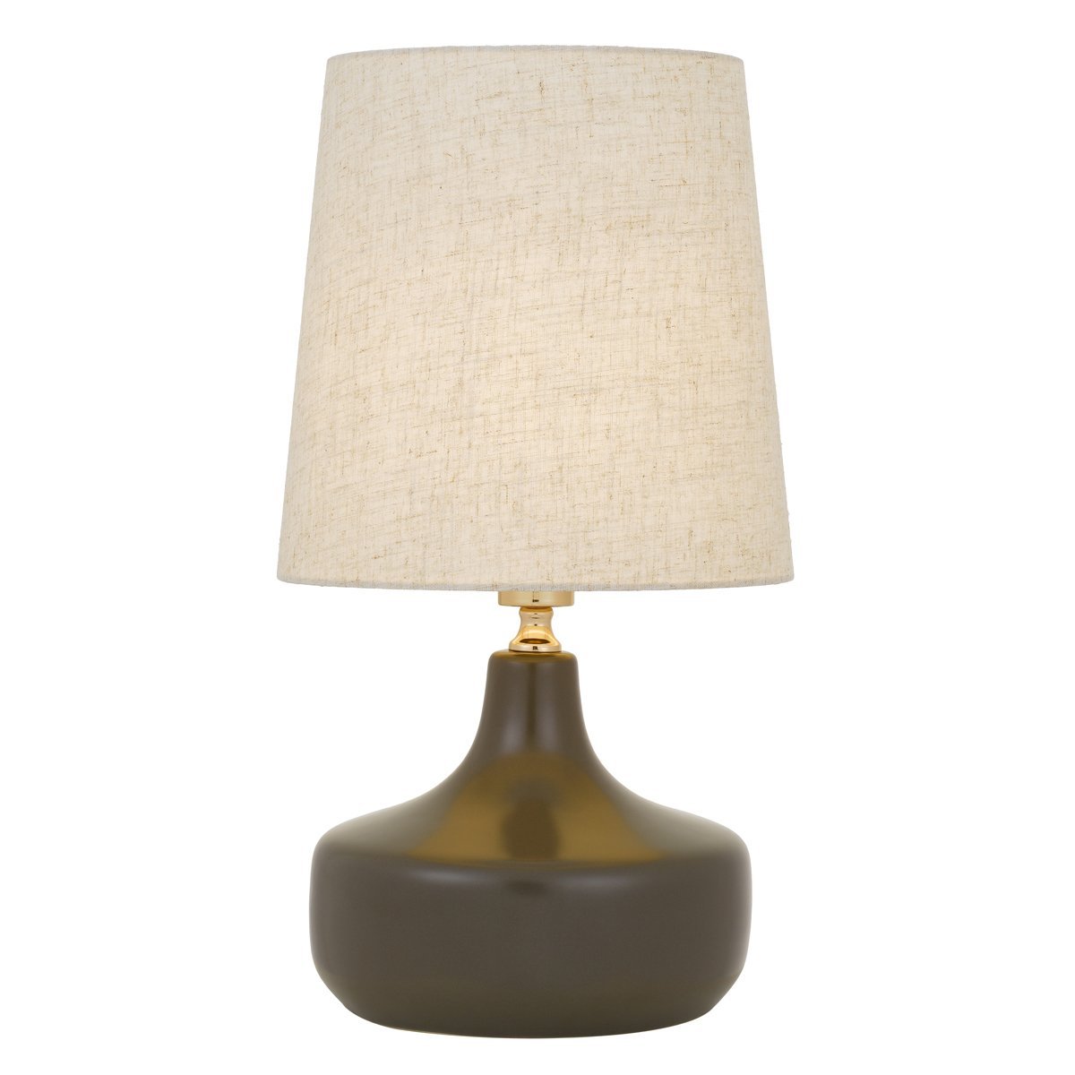 Gabino Table Lamp in Olive with Oat Shade