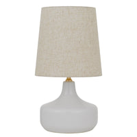 Thumbnail for Gabino Table Lamp in White with Ivory Shade