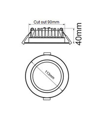Thumbnail for GALTRI: LED Dimmable Tri-CCT Fixed White Recessed Downlights