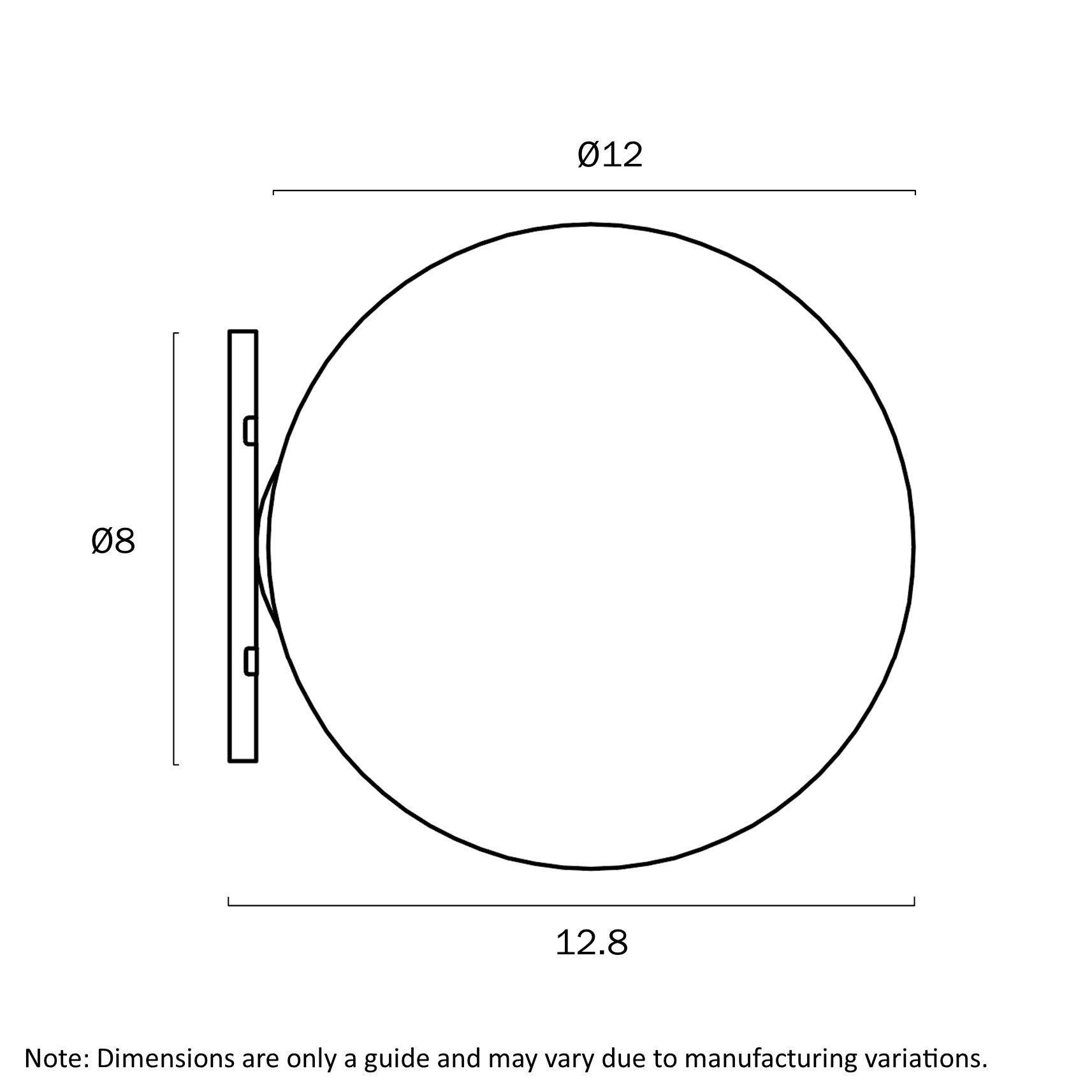 Gaston Black Wall Light with Choice of 6 Glass Colours and Textures