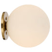 Gaston Antique Gold Wall Light with Choice of 6 Glass Colours and Textures