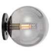 Gaston Black Wall Light with Choice of 6 Glass Colours and Textures