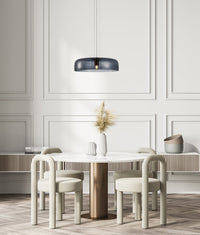 Thumbnail for GELATINA: Interior Dome Glass with Brass Highlight Pendant Lights