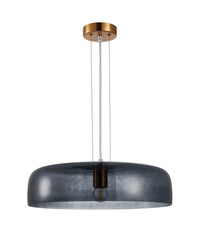 Thumbnail for GELATINA: Interior Dome Glass with Brass Highlight Pendant Lights