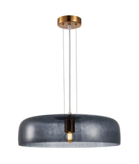 Thumbnail for GELATINA: Interior Dome Glass with Brass Highlight Pendant Lights