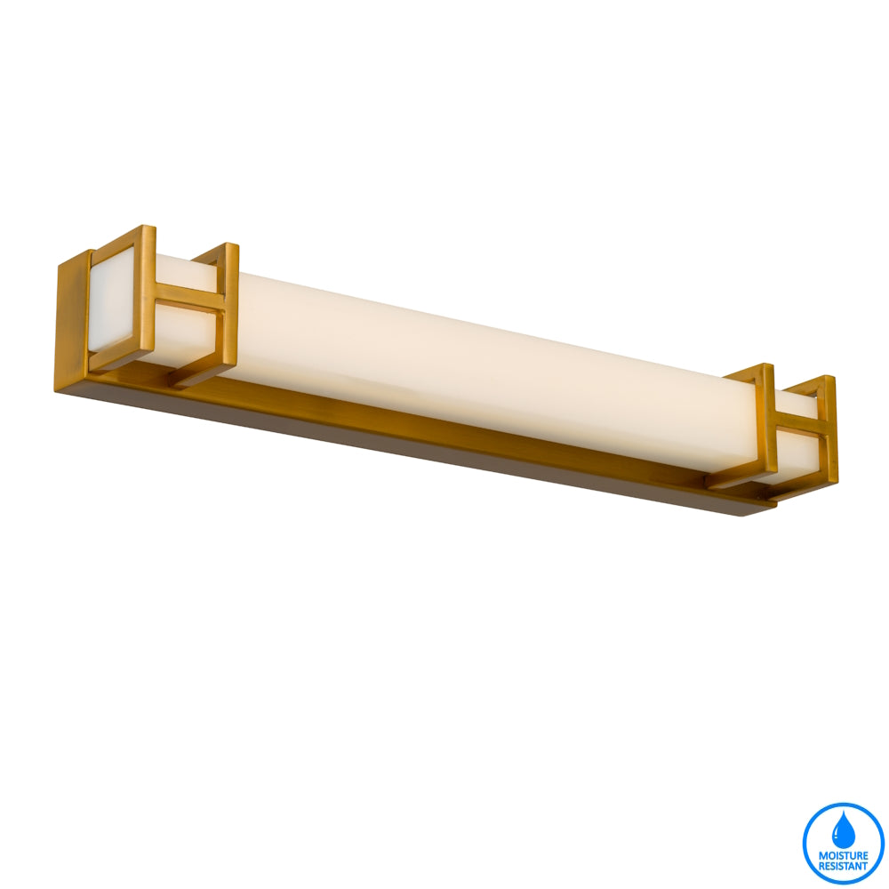 Gilson 40 Chrome, Black or Antique Gold 8W CCT IP44 Vanity Wall Light